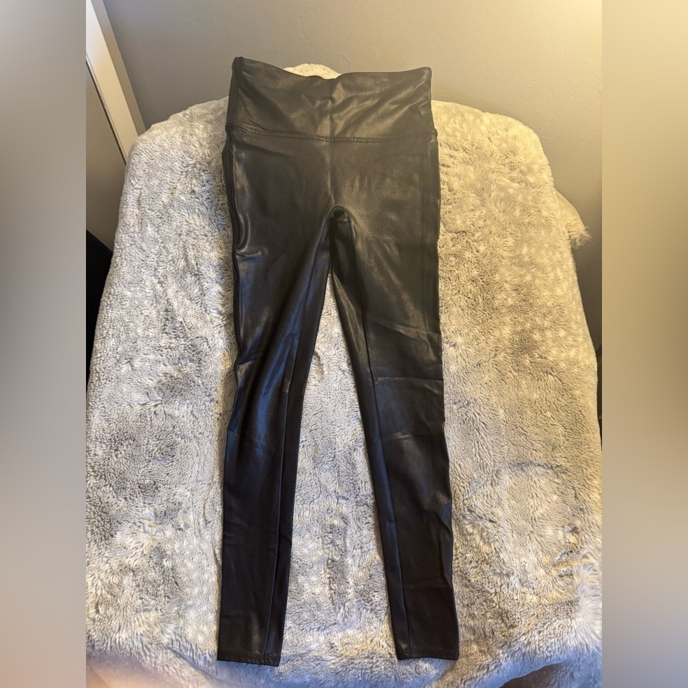 Spanx faux leather leggings